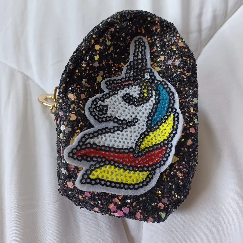 Unicorn keychain mini backpack purse